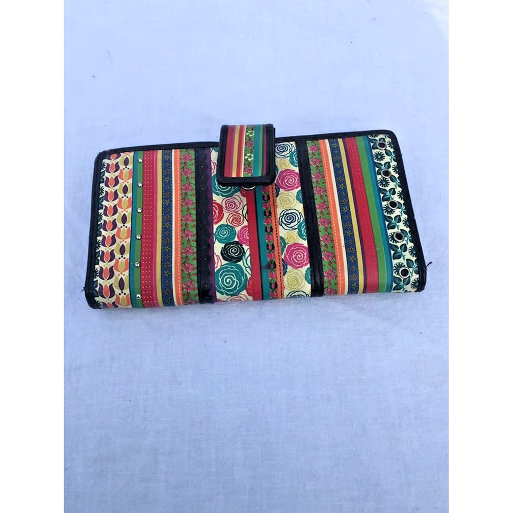 Relic by Fossil Ladies‎ Wallet Vibrant Multicolor VGUC